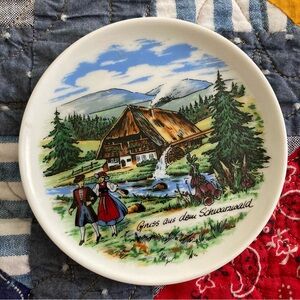 Vintage Mini 3.75” Greetings from the Black Forest Travel Germany Souvenir Plate
